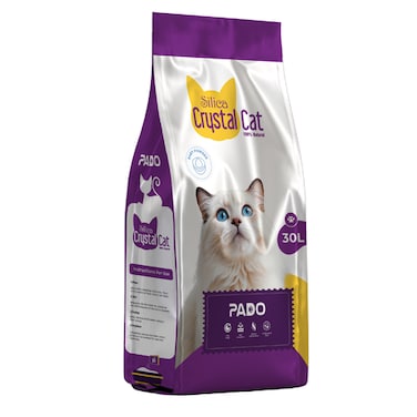 Pado Silica Crystal Cat Litter 30L - Baby Powder