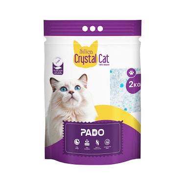 Pado Silica Crystal Cat Litter 2Kg With Pad Inside -Lavender