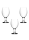 3-Piece Misket Glass Set Clear 400ml