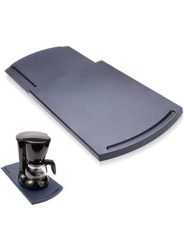 Handy Sliding Tray for Coffee Maker, Kitchen Appliance Moving Caddy, Countertop Slider with Smooth Rolling Wheels for Blender, Toaster, Air Fryer, Pot, Food Processors, Aid Mixer (Set of 1)