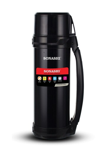 1.8L Vacuum Flask for Hot And Cold Beverages High Quality Stainless Steel Body with Double Wall Insulation Unbreakable Flasks with Big Mouth for Daily Use Portable Friendly SVF-1800