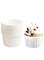 Spesh Pack of 50 Paper Baking Cups Muffin Moulds Paper Cupcake Wrapper Paper Cups Disposable Baking Cups for Muffin Mould Bronnie Cupcake (White)