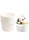 Spesh Pack of 50 Paper Baking Cups Muffin Moulds Paper Cupcake Wrapper Paper Cups Disposable Baking Cups for Muffin Mould Bronnie Cupcake (White)