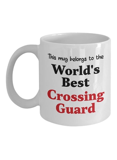 World's Best Crossing Guard Printed Coffee Mug White