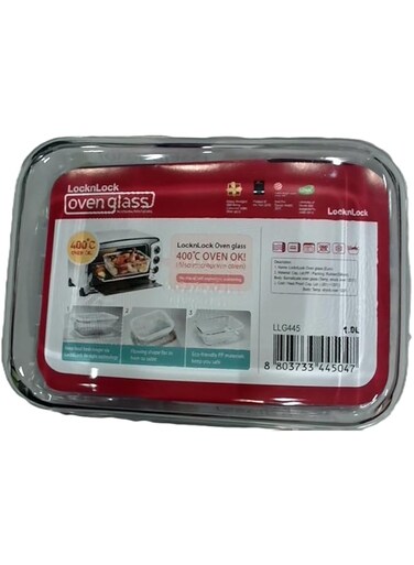 LocknLock Rectangular Oven Glass 1L LLG445