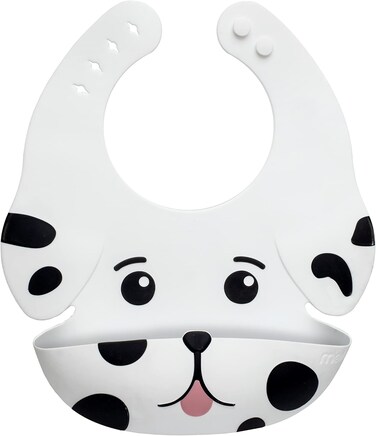 Melii Silicone Bib For Babies And Toddlers - Design With Food Pocket - BPA Free Waterproof Easy To Clean Adjustable