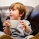 كوب سيليكون للأطفال من ميلي، سعة 6.8 أونصة - مثالي للعب التخيلي، متين، خالٍ من مادة BPA، مصنوع من سيليكون آمن غذائيًا للمشروبات الساخنة والباردة - عبوة من قطعتين - وردي ورمادي