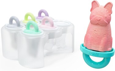 Melii 6 Piece Animal Ice Pops With Tray