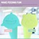 Melii Silicone Push Pops, 2-Pack Popsicle Molds, Shark &amp; Bear, Easy-To-Hold, Easy Release, BPA Free