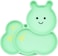 Melii Divided Silicone Suction Plate - 100% Silicone, For Baby + Toddlers &ndash; BPA Free, Dishwasher &amp; Microwave Safe - Caterpillar