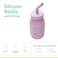 Melii Silicone Water Bottle With Straw For Babies, Toddlers &amp; Kids, BPA Free, Pink