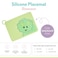 Melii 100% Food Grade Silicone Placemat With Raised Edge For Babies, Toddler And Kids - Comes With Integrated Loop To Keep Placemat Folded Inside Bags - Perfect For On The Go