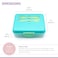 Melii Two Tier Bento Box, 6 Compartments, Easy Lock Lid, Dishwasher Safe, BPA Free - Blue, Mint &amp; Lime