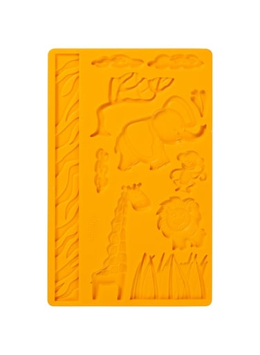 Wilton Jungle Animals Fondant &amp; Gum Paste Mold, Yellow, Wt-409-2558