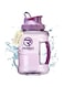RIGID FITNESS Women's Gym Bottle BPA-Free Hydration Jug - Leak-Proof Sport Water Bottle for Women, Odorless &amp; Chic - Perfect for Gym, Fitness &amp; Outdoor Activities - Transparent 1.5 L (Purple)