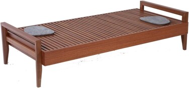 Tramontina Since 1911, Made In Brazil Mood Table In Fsc Certified Brazilian Jatob&aacute; Wood With Low Armrests And Soapstone