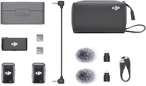 DJI Mic 2 (2 TX Microphone + 1 RX Receiver + 1 Charging Case) BR - DJI116