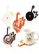 4PCS Drink Coaster Cat Gifts for Cat Lovers, Fun Woven Creative Coasters,Cute Coffee Coaster for Home Decor Tabletop Protection Suitable for Kinds Cups