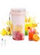 VAODO Mini Personal Blender, Portable Blender, USB Rechargeable, 6 Juice Blending Blades Mixer, for Kitchen, Home, Travel, Office, Sports, Gym, 300ml, Pink