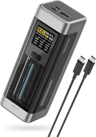 CUKTECH 20 Power Bank, 25000mAh 3-Port MAX 210W Laptop Portable Charger, Fast Charging Battery Pack for Travel and Gaming, for Xiaomi, Redmi, Poco, MacBook, iPhone, ipad, Samsung, Honor, Switch, etc