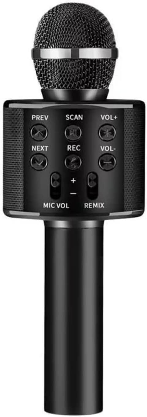 Limitless Wireless Karaoke Microphone with Bluetooth & Voice Effects – Noise Reduction, Sound, Fun for Kids – Portable Karaoke Machine with 4 Sound Modes & 360° Surround Sound-Black