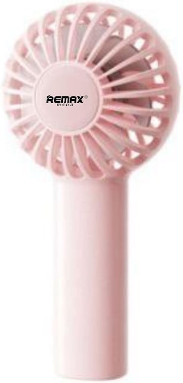 Remax Mena Portable Mini Handheld Fan, 3-Speed USB Rechargeable Personal Fan, Compact & Stylish Makeup Fan for Girls, Women, and Kids (Pink)