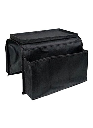 Sofa Armrest Organizer With Armrest Tray Black 31cm