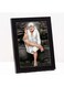 Zig Zag Picture Frame, Shirdi Sai Baba Photo Frame (9x7 inches, Acrylic Glass), Small Size, White, Single Wood Frame, Wall / Table Mount