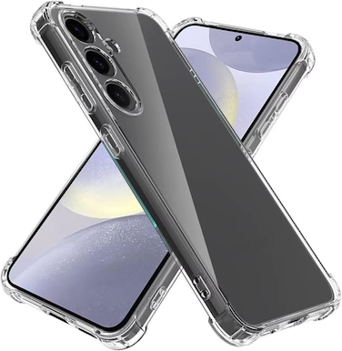 Samsung Galaxy S24 Case Cover Clear Ultra Slim Shockproof Anti-Slip Grip Soft Transparent case with Best Camera Protection &amp; Anti-Dust Cover Samsung Galaxy S24 5G 2024