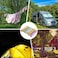 2 Pcs Pack 33Ft Laundry Clothesline Nylon Rope Sturdy Hanging Drying Clothes Line Cord Portable Outdoor Camping Travel (Multicolor)