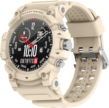 PEJE 1.39&rdquo; Watch For Men,Smart Watch For Men with GPS,1ATM Waterproof Bluetooth calling Smart Watch,120+ Sport Modes, with SpO2/Heart Rate/Sleep Monitor,Smartwatch Compatible Android iOS (Beige)