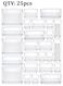 25 Piece Clear Plastic Drawer Organizer Tray Drawer Dividers Storage Bins for Bathroom Vanity &amp; Accessories Storage Small &amp; Large Plastic Containers for Makeup Kitchen &amp; Utensils