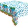 Unique Sonic Birthday Party Supplies Bundle includes 2 Plastic Table Covers 54" x 84" and 1 Dinosaur Sticker Sheet
