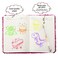 Outus 4 Pcs Sequin Notebook Christmas Journal Gift, Vibrant Pink, Heart