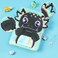 WERNNSAI Cute Axolotl Plush Kids Secret Diary for Boys with Lock and Key
