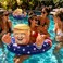 NINOSTAR Inflatable Pool Float American Pool Float for Summer Pool Party;