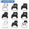 HEXGAMING 8-Pack Replacement Thumbsticks Caps, White