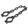 BinaryABC Plastic Wrist Shackles Prison Handcuffs Chain Links,Halloween