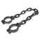 BinaryABC Plastic Wrist Shackles Prison Handcuffs Chain Links,Halloween