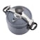9L Granite Pressure Cooker, Induction Base, Heavy Duty Aluminium, Fast Cooking, Safety Lock Lid