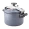 9L Granite Pressure Cooker, Induction Base, Heavy Duty Aluminium, Fast Cooking, Safety Lock Lid