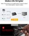 avedio links HDMI Switch 3-Port 4K@60Hz Aluminum Alloy [with 4FT HDMI 2.0 Cable] 4K 3 Way HDMI Selector Switch 3 in 1 Out Support HDCP 2.2, HDR 10 (Black)