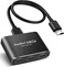avedio links HDMI Switch 3-Port 4K@60Hz Aluminum Alloy [with 4FT HDMI 2.0 Cable] 4K 3 Way HDMI Selector Switch 3 in 1 Out Support HDCP 2.2, HDR 10 (Black)