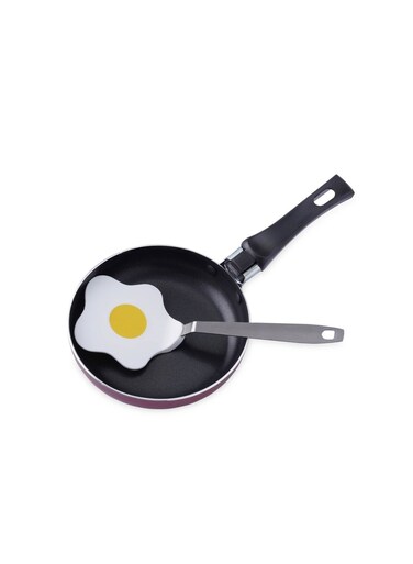 Home Wilson Fry Pan With Spatula Dia14x3cm - Brown
