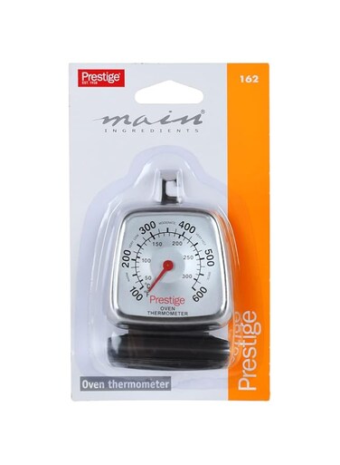 Prestige Oven Thermometer Durable High Accuracy Wide Temperature Range-Silver