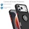 Case for IPhone 17 Pro Case Cover Metal Ring Holder Grip Kickstand Car Magnetic Mount Shockproof Matte Hard Back Bumper Case for IPhone 17 Pro 5G 2025 Black
