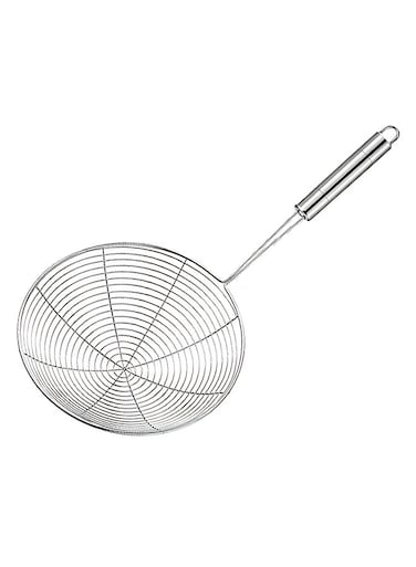Spider Skimmer 22cm  Stainless Steel Strainer for Deep Frying, Cooking &amp; Skimming   Durable Fine Mesh, Non-Slip Handle   Kitchen Essential (22CM)