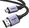 UGREEN 8K Micro HDMI to HDMI 2.1 Cable Adapter 1M, Male to Male, 8K@60Hz,4K@144Hz,2K@240Hz,HDR/eARC/3D, Compatible Sony/Nikon/Gopro/Canon/Fuji/Raspberry Pi, Braided Cord Aluminum Shell