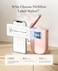 NIIMBOT Label Maker Bluetooth Mini Label Printer D11 Upgraded Version, Portable Label Maker with Tape Thermal Sticker Small Labeler, 300 DPI High Clearity Rechargeable, Pink