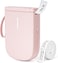 NIIMBOT Label Maker Bluetooth Mini Label Printer D11 Upgraded Version, Portable Label Maker with Tape Thermal Sticker Small Labeler, 300 DPI High Clearity Rechargeable, Pink